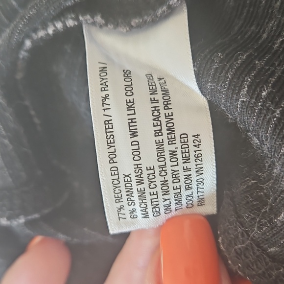 Wild Fable Gray Ribbed Long Sleeve Top - Picture 8 of 9